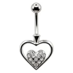 Fashion Jewelled Heart Banana