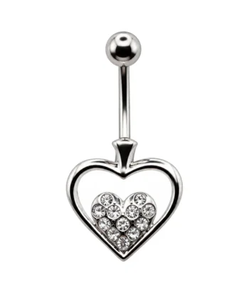Fashion Jewelled Heart Banana