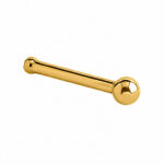 Nose Stud – Gold PVD Ball – 316L Surgical Steel