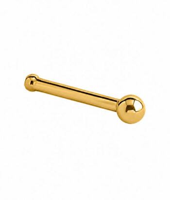 Nose Stud – Gold PVD Ball – 316L Surgical Steel