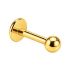 Micro Labret – Gold PVD Ball – 316L Surgical Steel