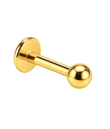 Micro Labret – Gold PVD Ball – 316L Surgical Steel