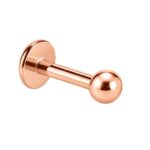 Micro Labret – Ball Top – Rose Gold PVD – 316L Surgical Steel