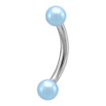Micro Banana – Light Blue Synthetic Pearl Ends